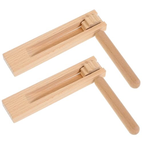 Toyvian 2 Stück Teiliges Holz Ratschen Musikinstrument Handliche Kastagnetten mit Glatter Oberfläche Pädagogisches Percussion für Musikalisches Interesse und Feinmotorik zu Fördern Toyvian 2 Stück Teiliges Holz Ratschen Musikinstrument Handliche Kastagnetten mit Glatter Oberfläche Pädagogisches Percussion für Musikalisches Interesse und Feinmotorik zu Fördern von Toyvian