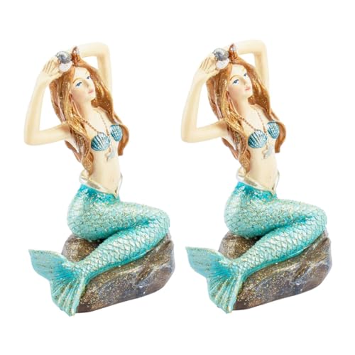 Toyvian 2 Stück Teiliges Künstliche Meerjungfrau Figur Aquarium Dekoration Resin Tischornament Feine Verarbeitung Realistische Miniatur für Fischbecken und Miniteich Innen und Toyvian 2 Stück Teiliges Künstliche Meerjungfrau Figur Aquarium Dekoration Resin Tischornament Feine Verarbeitung Realistische Miniatur für Fischbecken und Miniteich Innen und von Toyvian