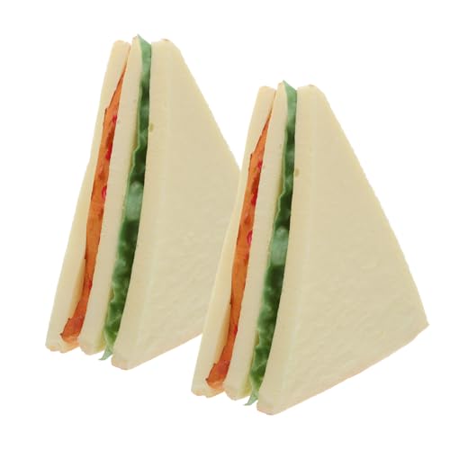 Toyvian 2 Stück Teiliges Künstliches Sandwichbrot Realistisches Langlebiges Fake Bread Modell Vielseitig für Food Photography Küchen und Restaurantdekoration Realistische Imitation für Toyvian 2 Stück Teiliges Künstliches Sandwichbrot Realistisches Langlebiges Fake Bread Modell Vielseitig für Food Photography Küchen und Restaurantdekoration Realistische Imitation für von Toyvian