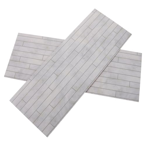 Toyvian 2 Stück Teiliges Mini Holzfußboden für Puppenhäuser Realistische Miniaturbodenplatten aus Holz Einfach zu Verlegende DIY Bodenmaterialien für Kreative Mini Hausdekoration und von Toyvian