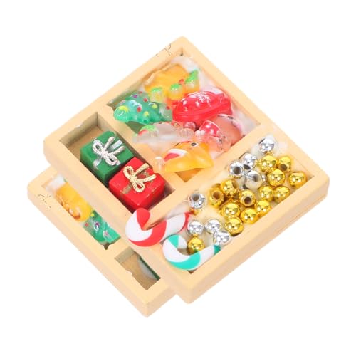 Toyvian 2stücke Miniatur-puppenhauszubehör Süßigkeiten-Ornamente Für Basteln Und Spielen Simulations-süßigkeiten-Dekoration Für Puppenhaus Mini-süßigkeiten-Modelle Zum Dekorieren von Toyvian