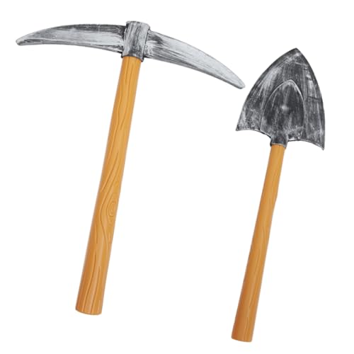 Toyvian 2 Stück Teiliges Pickaxe und Spade Dekorative Party Requisiten für Foto Booth Einzigartige Bühnenperformance Deko Kleines Design für Einfache Handhabung von Toyvian