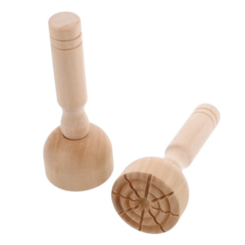 Toyvian 2 Stück Töpferstempel Für Ton Stempel Aus Ton Holz Light Brown von Toyvian