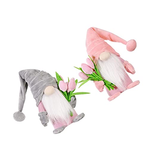 Toyvian Entzückende Zwergpuppen-Ornamente – 2 Stück Dekoratives Spielzeug Zum Muttertag Mit Exquisiter Handwerkskunst von Toyvian