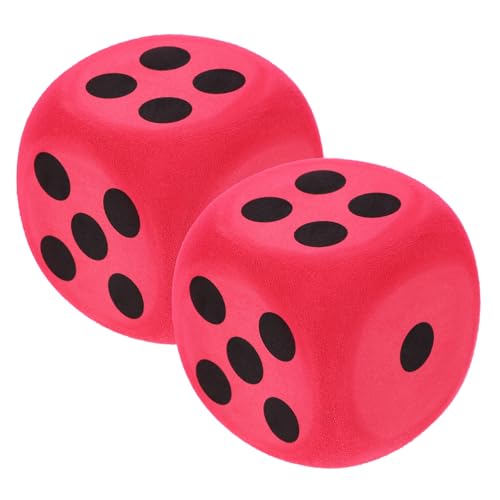 Toyvian 2 Stück Würfel Jumbo-schaumstoffwürfel Groß Gerundet Spielwürfel Mit Zahlen Überdimensioniert Jumbo-würfel Pädagogisches Würfelspielzeug Für Farbe Eva Rot Toyvian 2 Stück Würfel Jumbo-schaumstoffwürfel Groß Gerundet Spielwürfel Mit Zahlen Überdimensioniert Jumbo-würfel Pädagogisches Würfelspielzeug Für Farbe Eva Rot von Toyvian