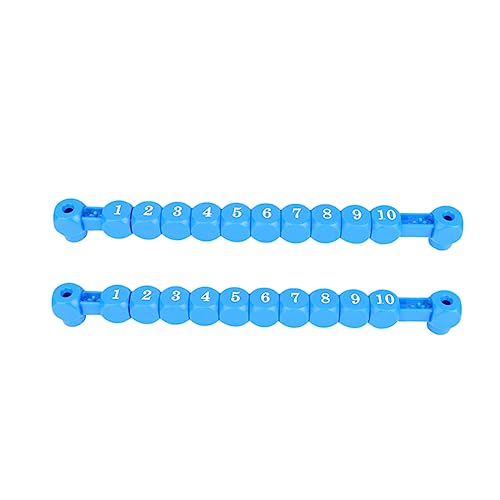 Toyvian 2 Stücke Billard Torschütze Fußball Torwart Punktemarker Fußball Tisch Torschütze Wertungszähler Blau von Toyvian