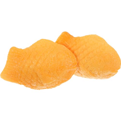 Toyvian 2 Stück Japanisches Fischfutter-Modell Gefälschte Lebensmittel-Requisiten Für Küchendekor Party Festival Spielzeug-Lebensmittel Für Jungen Und Mädchen von Toyvian
