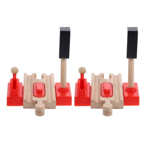 Toyvian 2 Stücke Holz Eisenbahn Track Zubehör Pretend Zug Ampel Eisenbahn Ampel Modell Eisenbahn Szene Prop Für Toyvian 2 Stücke Holz Eisenbahn Track Zubehör Pretend Zug Ampel Eisenbahn Ampel Modell Eisenbahn Szene Prop Für von Toyvian