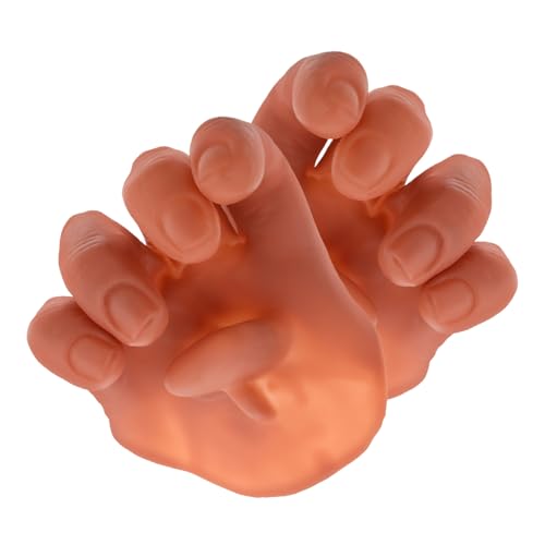 Toyvian 2 Stücke Kleine Hände Scherz Requisiten Für Halloween Und Bühnenshows Realistische Gefälschte Hände Und Finger Für Streiche Und Gimmick Zubehör von Toyvian