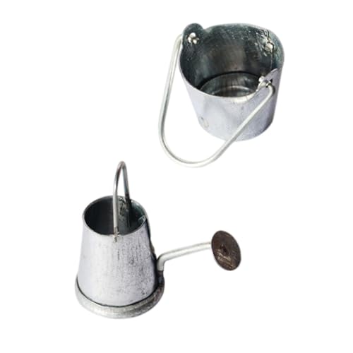 Toyvian 2 Stücke Mini Ornament Silber Streuen Kessel Eimer Für Dekoration Toyvian 2 Stücke Mini Ornament Silber Streuen Kessel Eimer Für Dekoration von Toyvian