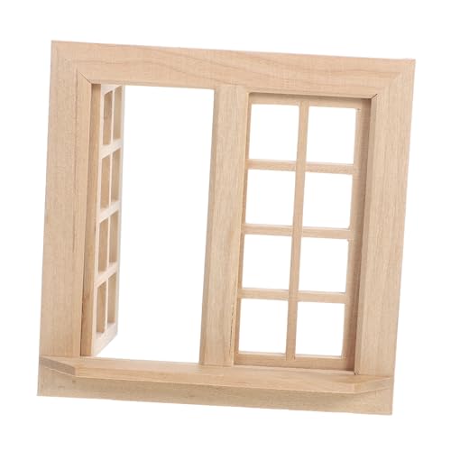 Toyvian 2 Stücke Miniatur Dolly Puppe Tür Spielzeug Fenster Möbel DIY Schmuck Handwerk Türen Dekorativ Haus Zubehör Puppenhaus Spielhaus Modellbauer Kinder Blanko Ungefärbt Toyvian 2 Stücke Miniatur Dolly Puppe Tür Spielzeug Fenster Möbel DIY Schmuck Handwerk Türen Dekorativ Haus Zubehör Puppenhaus Spielhaus Modellbauer Kinder Blanko Ungefärbt von Toyvian