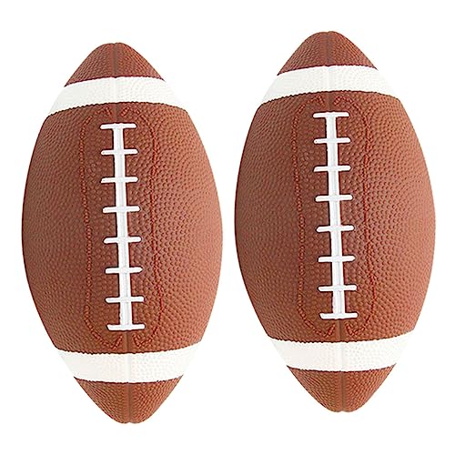 Toyvian 2 Stücke -Rugby Kinderfußballball Trainingsbälle Kleiner Fußball Rugby Rugby-trainingsbälle Rugby- Für Rugbyball Trainieren Indoor-Outdoor-fußball Rugby PVC von Toyvian
