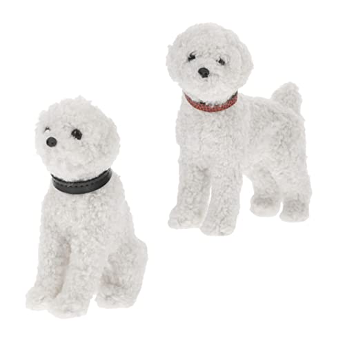 Toyvian 2 Stücke Simulation Welpen Dekoration Hund Figur Hund Schmuck Weiß Kunststoff Toyvian 2 Stücke Simulation Welpen Dekoration Hund Figur Hund Schmuck Weiß Kunststoff von Toyvian