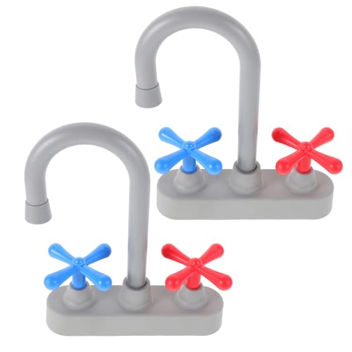 Toyvian 2-teiliger Spielzeug-Wasserhahn für Kinder: Ersatz-Wasserhahn für die Spielküche mit realistischen Wasserhahnfunktionen – Zubehör für Rollenspiele Toyvian 2-teiliger Spielzeug-Wasserhahn für Kinder: Ersatz-Wasserhahn für die Spielküche mit realistischen Wasserhahnfunktionen – Zubehör für Rollenspiele von Toyvian