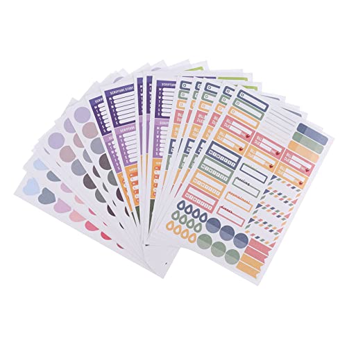 Toyvian Scrapbook Dekorative Aufkleber 20 Blatt Herzaufkleber Punktaufkleber Planeraufkleber Zum Basteln Toyvian Scrapbook Dekorative Aufkleber 20 Blatt Herzaufkleber Punktaufkleber Planeraufkleber Zum Basteln von Toyvian