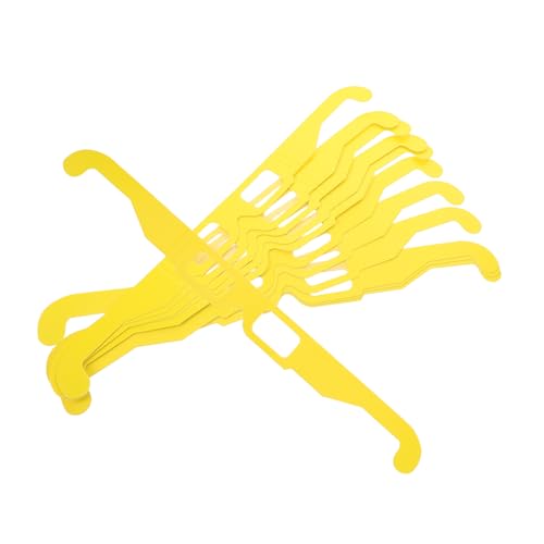 Toyvian 20 Paare Feuerwerksgläser Bachelorette Party-Herz- Neon-Herz- Led - Neon- Runde Herzförmige Papier Yellow von Toyvian