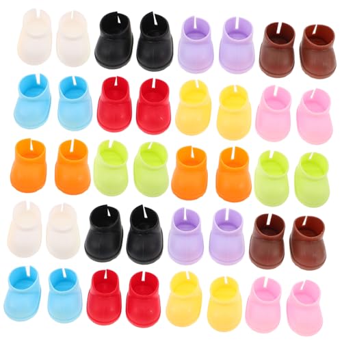 Toyvian 20 Paare Mini Puppenschuhe Baumwoll Kurzstiefel Leicht Tragbar Für Puppen Kostüm Zubehör Toyvian 20 Paare Mini Puppenschuhe Baumwoll Kurzstiefel Leicht Tragbar Für Puppen Kostüm Zubehör von Toyvian