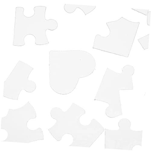 20 STK Wärme übertragungs Puzzle weißes Puzzle Wärmepressen-Transfer-Puzzle Hitzepresse Kinderpuzzle Spielzeug Kinder rätsel Toys Puzzles Thermotransfer-Puzzle leer Foto a4 Papier von Toyvian