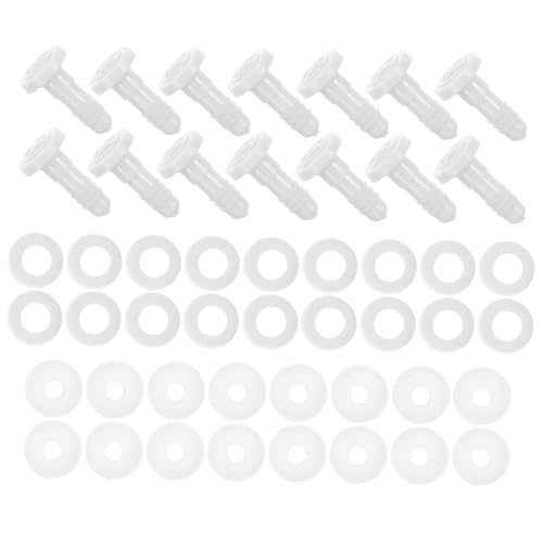 Toyvian 20 Sätze Gemeinsames Puppenzubehör Gefälschte Gelenke Zubehör Für Puppengelenke Puppenzubehör Selber Machen Puppenzubereitungsmaterialien Drehbare Kunststoffgelenke Weiß Plastik von Toyvian