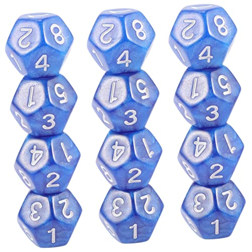 Toyvian 20 Stück 12 mathespiele настольные игры Tischspiele für Erwachsene Mathe-Spiele Acryl Blue von Toyvian