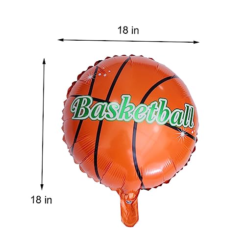 Toyvian 20 Stück 18 Basketball Luftballons „Happy Birthday“ Luftballons Aus Aluminium Für Geburtstagsparty Dekorationen Geburtstagsballons Banner Partyballons Sportballons von Toyvian