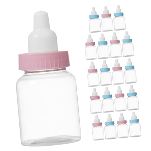 Toyvian 20 Stück Babyflasche Pralinenschachtel babygeschenk geburtstagsdekoration Geschenkidee Partyzubehör Süßigkeitenbehälter für Partybevorzugungen Babyflaschen- Plastik von Toyvian