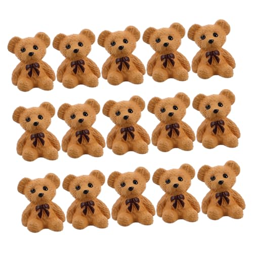 Toyvian 20 Stück Bär Figur Mini Tiere Tier Harz Ornamente Bär Garten Miniatur Harz Bär Figuren Kleine Bär Figur von Toyvian
