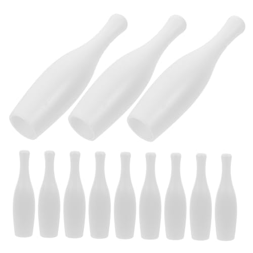 Toyvian 20 Stück Bowlingkugel Tabletop-Bowling Tisch-Bowlingkugel Gaming Accessories for Desk Mini Bowling Bowling-Partyzubehör Ersatzzubehör für Bowlingspiele die Hüften Weiß von Toyvian