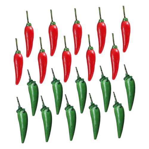Toyvian 20 Stück Chili-Modell Chili -Paprika -Dekorationen Chili-Pfeffer- Mini-puppenhauszubehör Künstliches Gemüse Künstliche Früchte Zur Lebensechten Dekoration Mini Paprika Harz Toyvian 20 Stück Chili-Modell Chili -Paprika -Dekorationen Chili-Pfeffer- Mini-puppenhauszubehör Künstliches Gemüse Künstliche Früchte Zur Lebensechten Dekoration Mini Paprika Harz von Toyvian