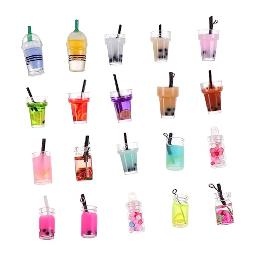 Toyvian 20 Stück Drift-Flaschen-Anhänger Miniaturverzierungen Latte Teetassen-Anhänger Untertasse wohnaccessoires small mockin Mini- - Puppenhaus Milchteetasse Harz Toyvian 20 Stück Drift-Flaschen-Anhänger Miniaturverzierungen Latte Teetassen-Anhänger Untertasse wohnaccessoires small mockin Mini- - Puppenhaus Milchteetasse Harz von Toyvian