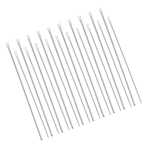 Toyvian 20 Stück Haartransplantationswerkzeug Für Puppen Puppenzubehör Machen Halter Für Puppenhaarwurzeln Lange Polsternadeln Zubehör Für Die Puppenherstellung Metall Silver von Toyvian