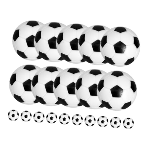 Toyvian 20 Stück Kickermaschine Tischfußballbälle Tischbälle Fußballspiel Fußbälle Party tischfussballtisch Foosball mini Fussball Bälle für Tischkicker auswechselbare Kickerbälle Harz von Toyvian