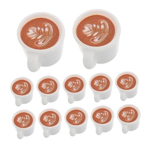 Toyvian 20 Stück Kleine Kaffeetassen Miniatur Kaffeetassen Für Puppenhaus Layout Und Rollenspiel Küche Puppenhaus Ornamente Und Mini von Toyvian