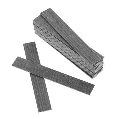 Toyvian 20 Stück Maßstab Selbstklebende Puppenhaus Bodenplatten Walnussfarbig Robust Für DIY Modellbau von Toyvian