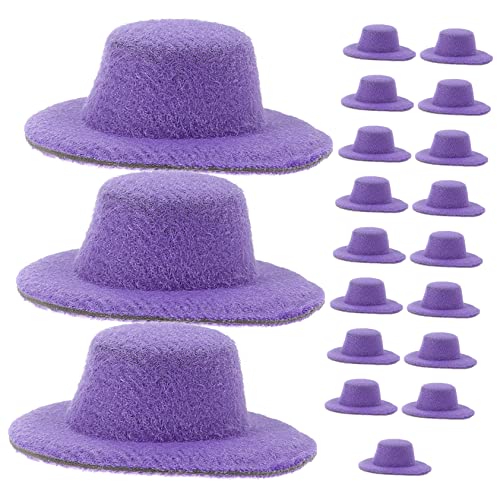 Toyvian 20 Stück Mini-Hut für kinderspielzeug Toys for spielzeuge mach es Mini Mini-Cowboyhüte für Flaschen Puppenhutzubehör Hut aus Puppenhausstoff Violett Toyvian 20 Stück Mini-Hut für kinderspielzeug Toys for spielzeuge mach es Mini Mini-Cowboyhüte für Flaschen Puppenhutzubehör Hut aus Puppenhausstoff Violett von Toyvian