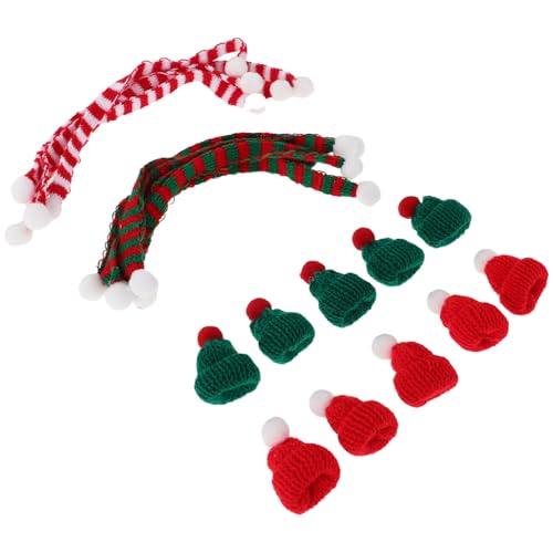Toyvian 20 Stück Mini Weihnachtsmützen und Schals Set Teiliges DIY Weihnachtsdekor für Puppenhaus Weinflaschen und Bastelprojekte Kleine Weihnachtsaccessoires für Festliche Anlässe Toyvian 20 Stück Mini Weihnachtsmützen und Schals Set Teiliges DIY Weihnachtsdekor für Puppenhaus Weinflaschen und Bastelprojekte Kleine Weihnachtsaccessoires für Festliche Anlässe von Toyvian