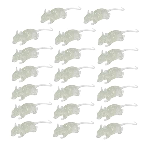 Toyvian 20 Stück Nachtleuchtende Scherzratten Realistische Halloween Requisiten für Streiche und Partys für Scherzartikel und Gruselige Dekorationen Toyvian 20 Stück Nachtleuchtende Scherzratten Realistische Halloween Requisiten für Streiche und Partys für Scherzartikel und Gruselige Dekorationen von Toyvian