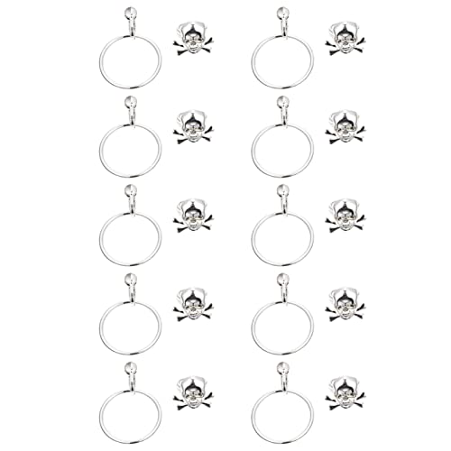 Toyvian 20 Stück Piratenringe Ohrringe Bunte Halloween Dekoration für Kostümpartys und Familienausflüge für Piraten Themenfeiern Toyvian 20 Stück Piratenringe Ohrringe Bunte Halloween Dekoration für Kostümpartys und Familienausflüge für Piraten Themenfeiern von Toyvian