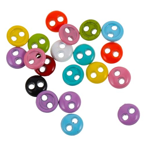 Toyvian 20 Stück Puppenknöpfe kleine knöpfe Puppen Accessoires Puppenhandwerk Puppen Kleidungsstücke Mini Puppen Knöpfe Puppenbekleidungs Zubehör Puppenmode Mini Knöpfe Mini-Tasten Plastik von Toyvian