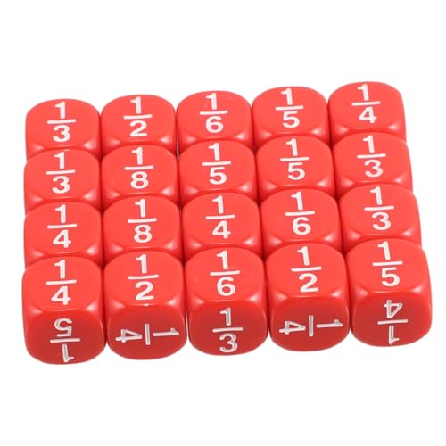 Toyvian 20 Stück Sichere Und Langlebige Abgerundete Bruchwürfel, Mehrseitige Mathematikwürfel Für Den Unterricht Zu Hause Und Interaktive Spiele Für Kinder Toyvian 20 Stück Sichere Und Langlebige Abgerundete Bruchwürfel, Mehrseitige Mathematikwürfel Für Den Unterricht Zu Hause Und Interaktive Spiele Für Kinder von Toyvian