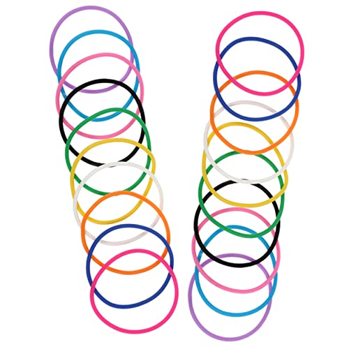 Toyvian 20 Stück Silikonarmband Schlüssel Herstellung Armreif Erwachsene farbige Armbänder Reiz Partyarmbänder Gelee-Armbänder für Armband aus Silikon Kieselgel von Toyvian
