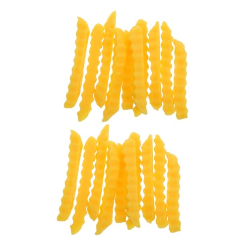 Toyvian 20 Stück Simulation Pommes Frites Kunstnahrung zur Dekoration Küche gefälschte Lebensmittelmodelle Pommes Frites Tischdekoration Probieren Party-Food- PVC Gelb Toyvian 20 Stück Simulation Pommes Frites Kunstnahrung zur Dekoration Küche gefälschte Lebensmittelmodelle Pommes Frites Tischdekoration Probieren Party-Food- PVC Gelb von Toyvian