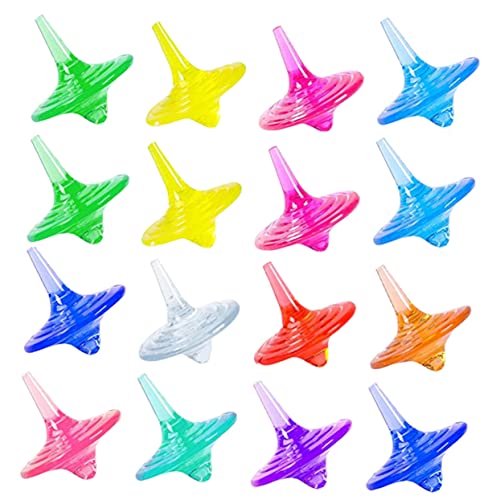 Toyvian 20 Stück Spinnendes Edelsteinspielzeug Rotierendes Für Tops Rotierende Oberteile Rotierender Kreisel Bunte Kindergyroskope Partygeschenke Acryl von Toyvian