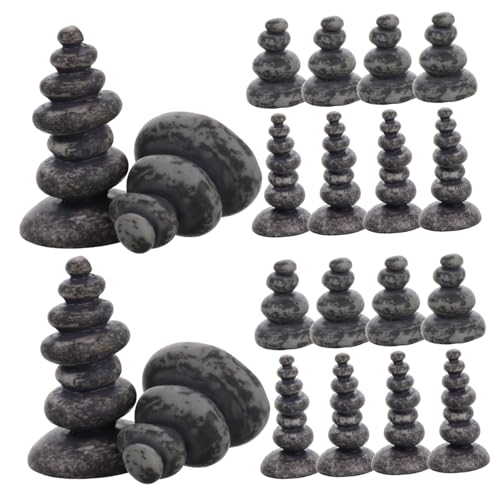 Toyvian 20 Stück Steinturm-Ornamente Yoga zubehör Zen-Steine Zen Garten Steine Japanische Meditationsstatuen Gartenfiguren aus Stein Aquarium-Felsen Steine stapeln Harz Light Grey Toyvian 20 Stück Steinturm-Ornamente Yoga zubehör Zen-Steine Zen Garten Steine Japanische Meditationsstatuen Gartenfiguren aus Stein Aquarium-Felsen Steine stapeln Harz Light Grey von Toyvian