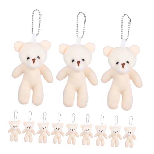 Toyvian 20 Stück Teiliges Bär Schlüsselanhänger Kleine Bären Anhänger Leichte Kleine Dekoration für Taschen Rucksäcke DIY Schmuck und Vielseitig für Familie Freunde von Toyvian