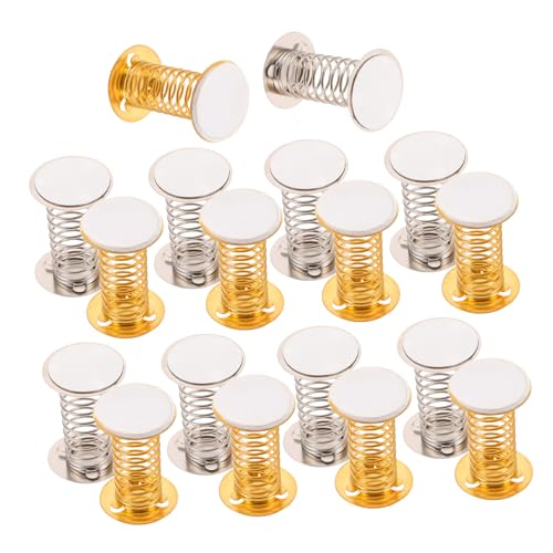 Toyvian 20 Stück Teiliges Federn für Bastelspielzeug DIY Wackelkopf Puppenfeder Basis Leichte Metallfedern für Auto Dashboard Dekoration Sichere Montage Kreative Handwerkszubehör für von Toyvian