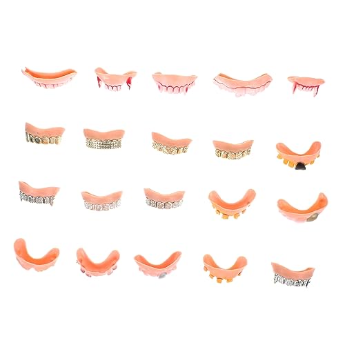 Toyvian 20 Stück Teiliges Halloween Cosplay Zahnersatz Lustige Vampirzähne Gruselige Requisiten für Halloween Partys und Kostüme Toyvian 20 Stück Teiliges Halloween Cosplay Zahnersatz Lustige Vampirzähne Gruselige Requisiten für Halloween Partys und Kostüme von Toyvian