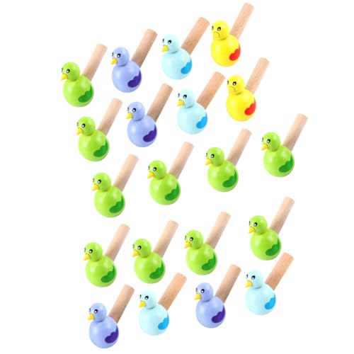 Toyvian 20 Stück Teiliges Holzpfeifen in Bunter Vogelform Lustiges Lernspielzeug für Leicht Tragbar für Kindergarten Pädagogisches Trillerpfeifen für Mädchen und Jungen Zufällige Farbe von Toyvian