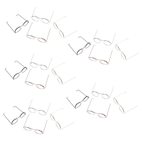 Toyvian 20 Stück Teiliges Mini Metallbrillen Puppen Leichte Miniatur brillengestelle in Gold Silber Roségold und Schwarz Dekorative Dollhouse Accessoires DIY Bastelobjekte für Toyvian 20 Stück Teiliges Mini Metallbrillen Puppen Leichte Miniatur brillengestelle in Gold Silber Roségold und Schwarz Dekorative Dollhouse Accessoires DIY Bastelobjekte für von Toyvian