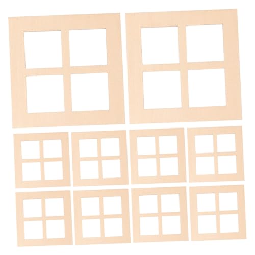 Toyvian 20 Stück Teiliges Miniatur Fensterrahmen aus Holz Elegante Fenster für Puppenhaus Dekoration Kreative Möbel Accessoires Charmante Miniatur Fenster für DIY Projekte Toyvian 20 Stück Teiliges Miniatur Fensterrahmen aus Holz Elegante Fenster für Puppenhaus Dekoration Kreative Möbel Accessoires Charmante Miniatur Fenster für DIY Projekte von Toyvian
